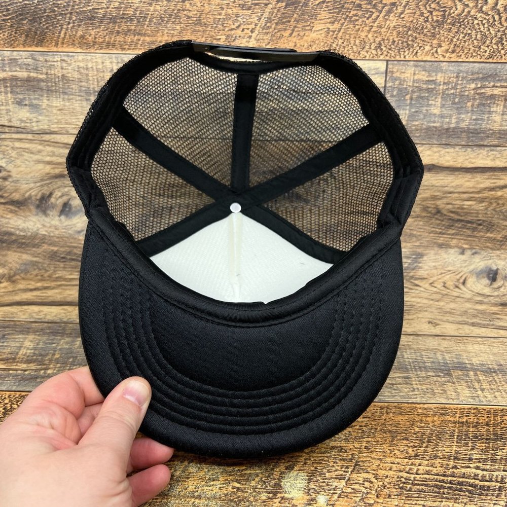 Boston Celtics Mens Trucker Hat Black Snapback 1996 Logo Basketball NBA Ball Cap - Picture 4 of 7